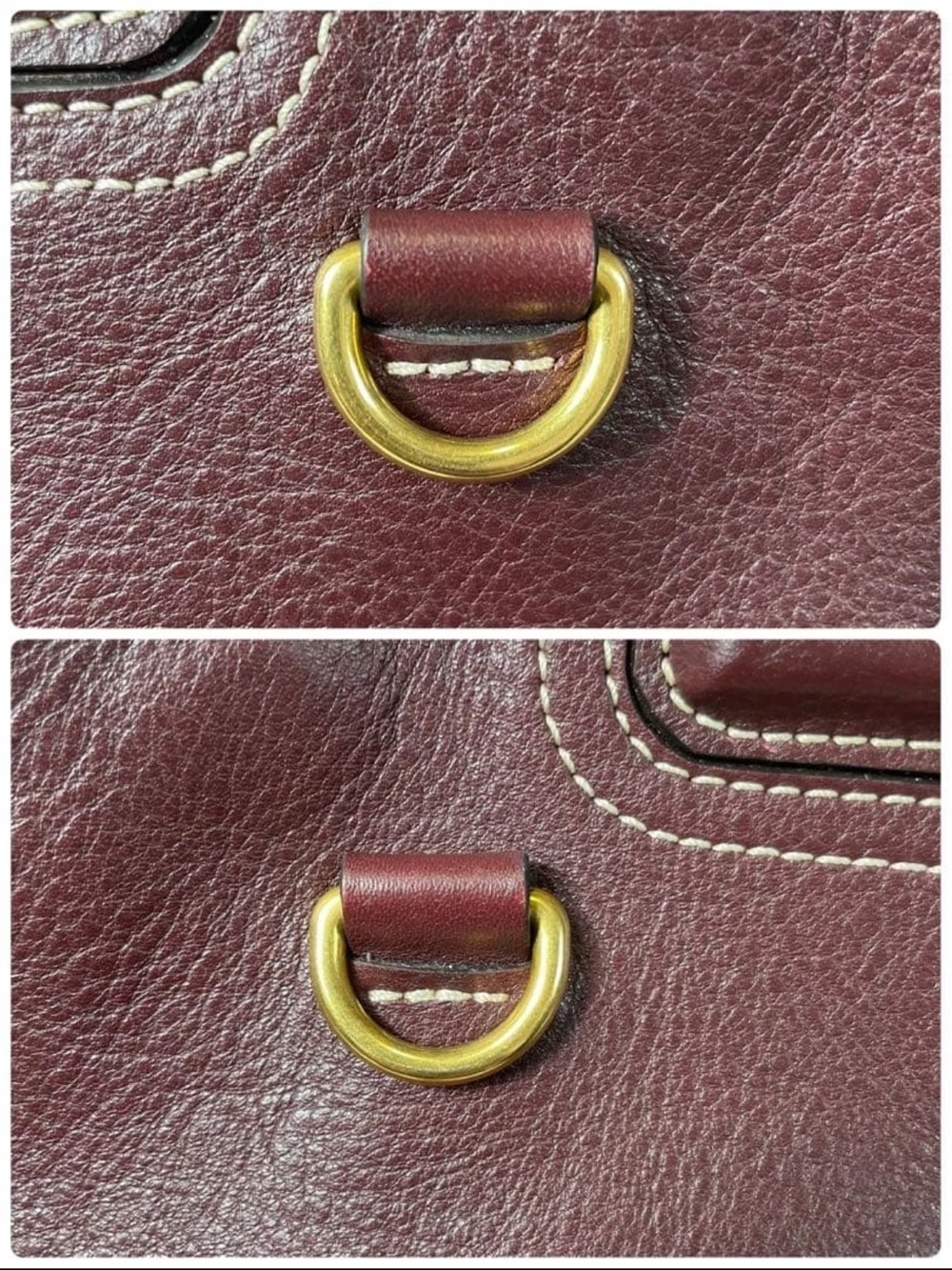 Mulberry Shoulder Bag in Deep Burgundy Leather - Picture 12 of 16